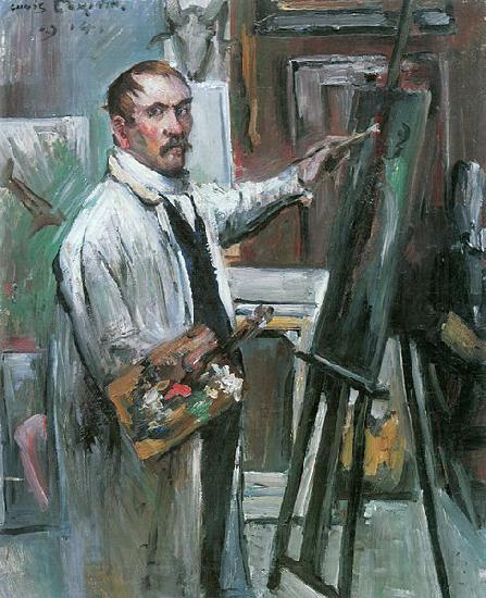 Lovis Corinth Selbstportrat im Atelier